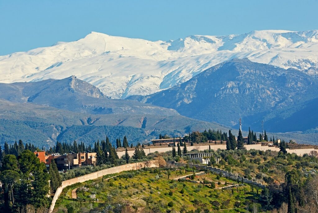 Scenic view of Sierra Nevada