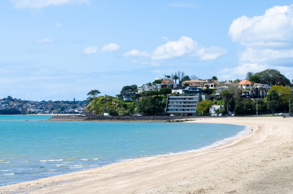 Visit Mission Bay Beach, one of the best things to do in Auckland