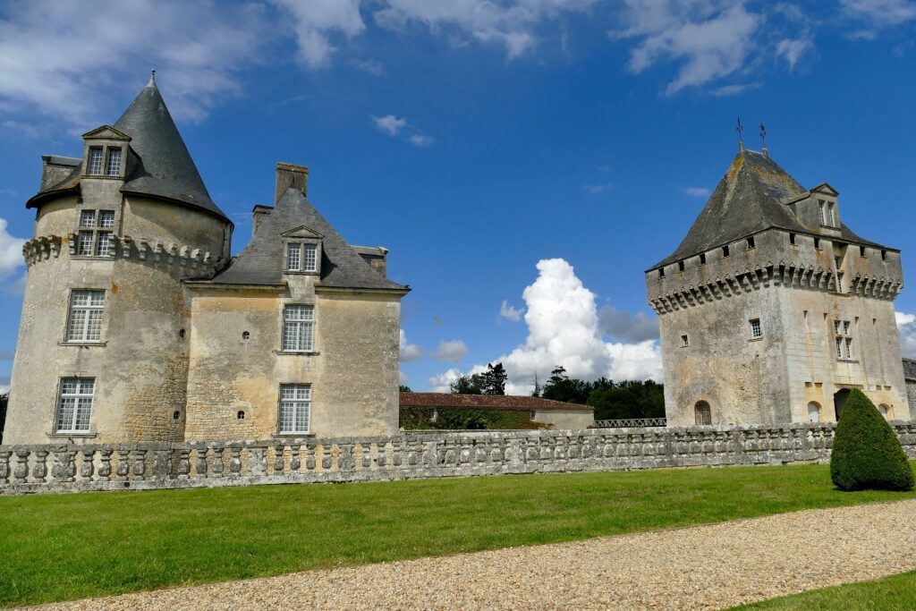 Beautiful exterior of Château de la Roche Courbon