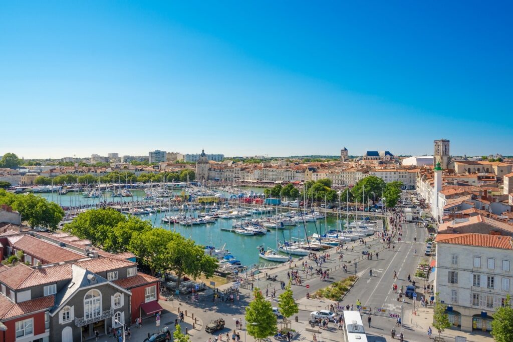 Pretty waterfront of La Rochelle