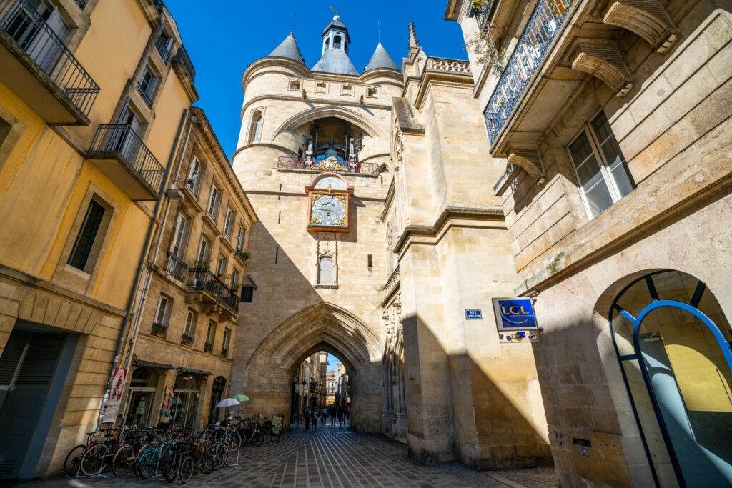 Fairytale like entrance of Porte Cailhau, Old Bordeaux
