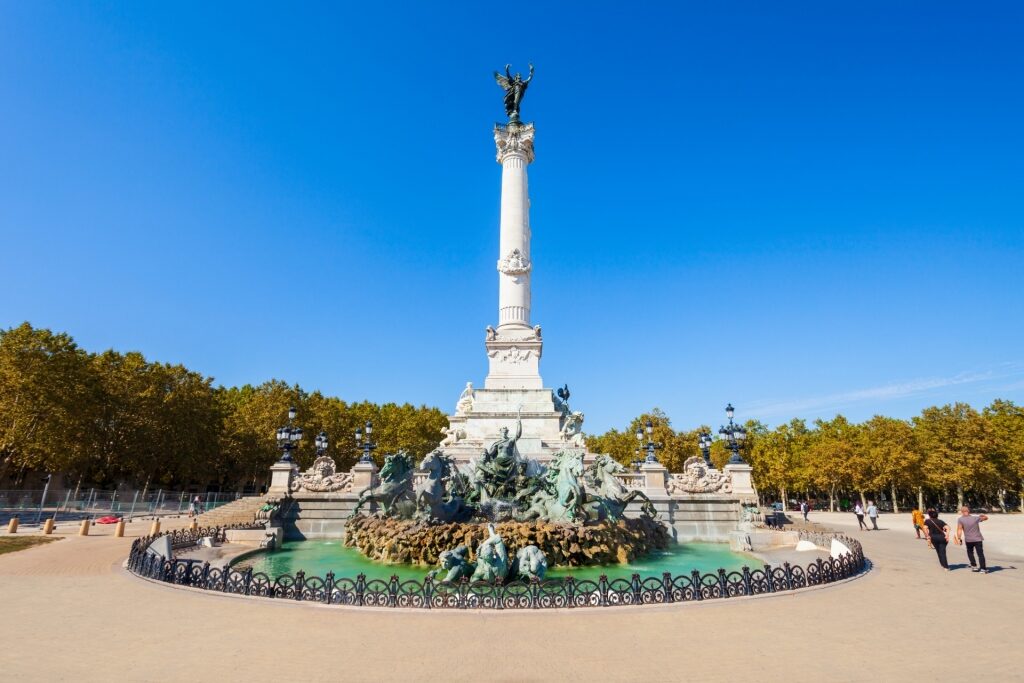 Place des Quinconces, one of the best things to do in Bordeaux