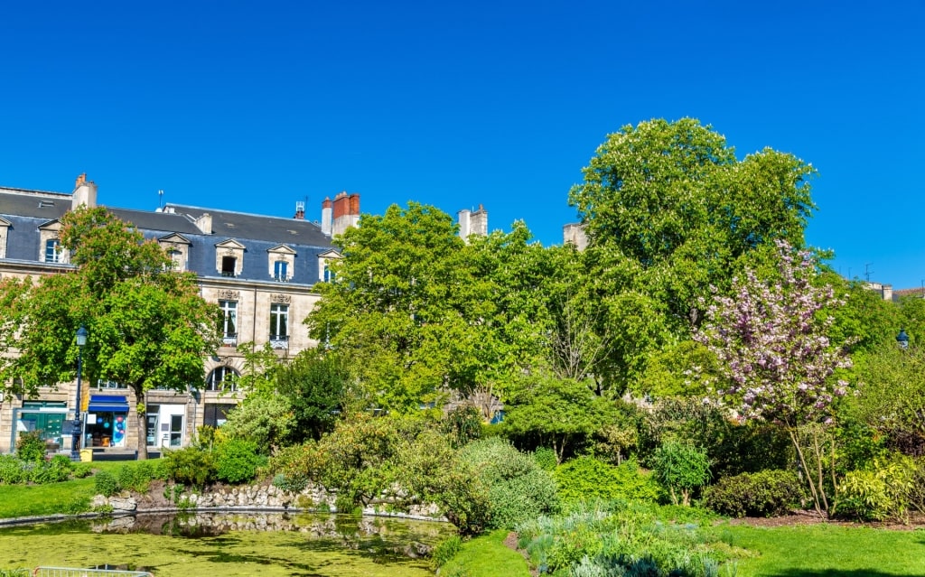 Lush landscape of Place Gambetta