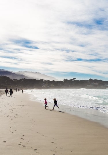 Visit Carmel Beach, one of the best things to do in Monterey with kids