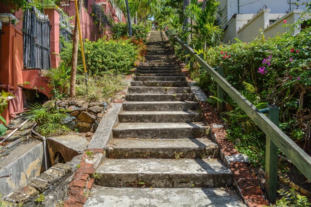 Iconic 99 Steps in Charlotte Amalie
