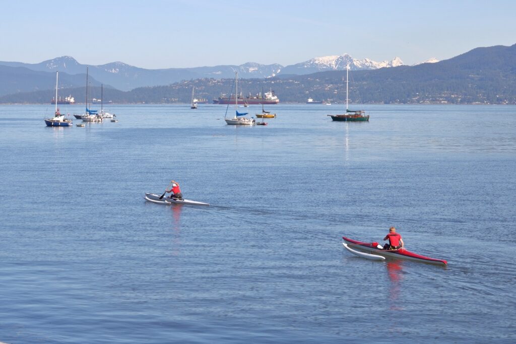 People on a kayak in Vancouver