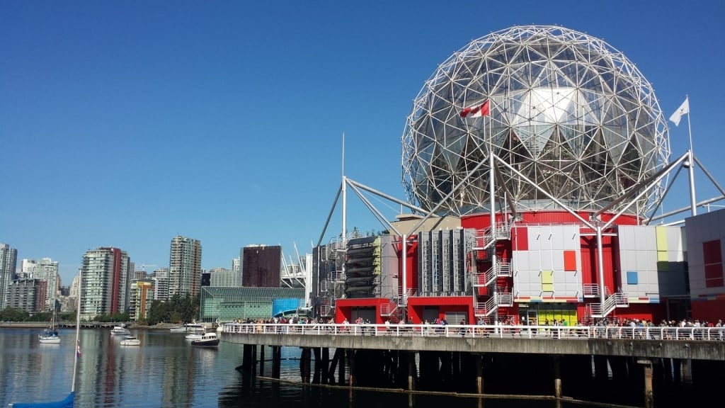 Unique exterior of Science World