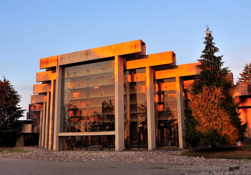 View outside the University of British Columbia Museum of Anthropology