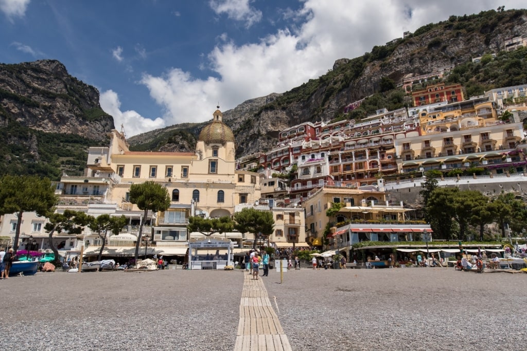 Street view of Positano