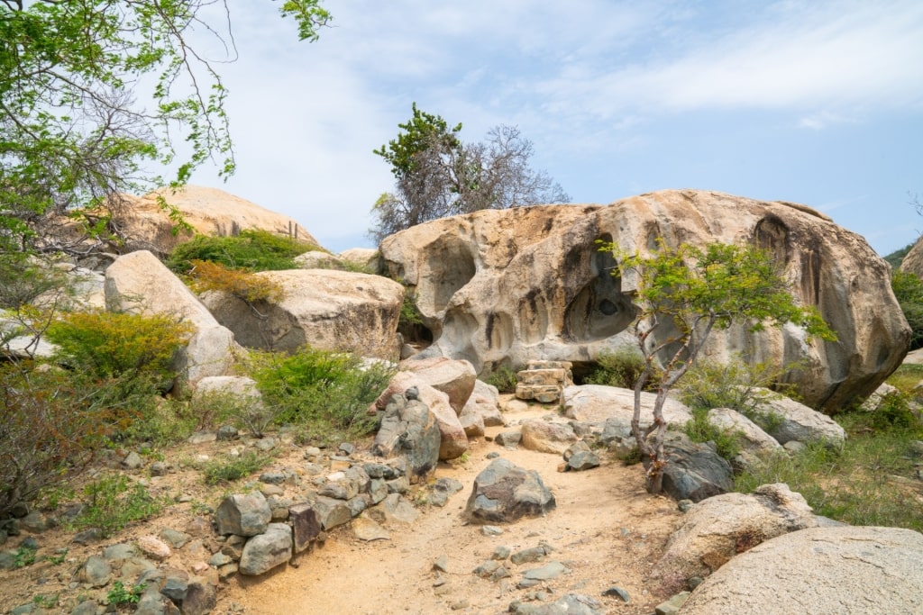 Unique Ayo Rock Formations in Arikok National Park