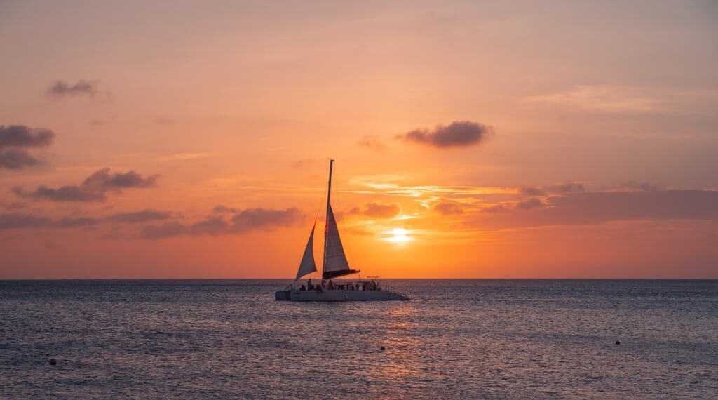 Sunset cruise in Aruba