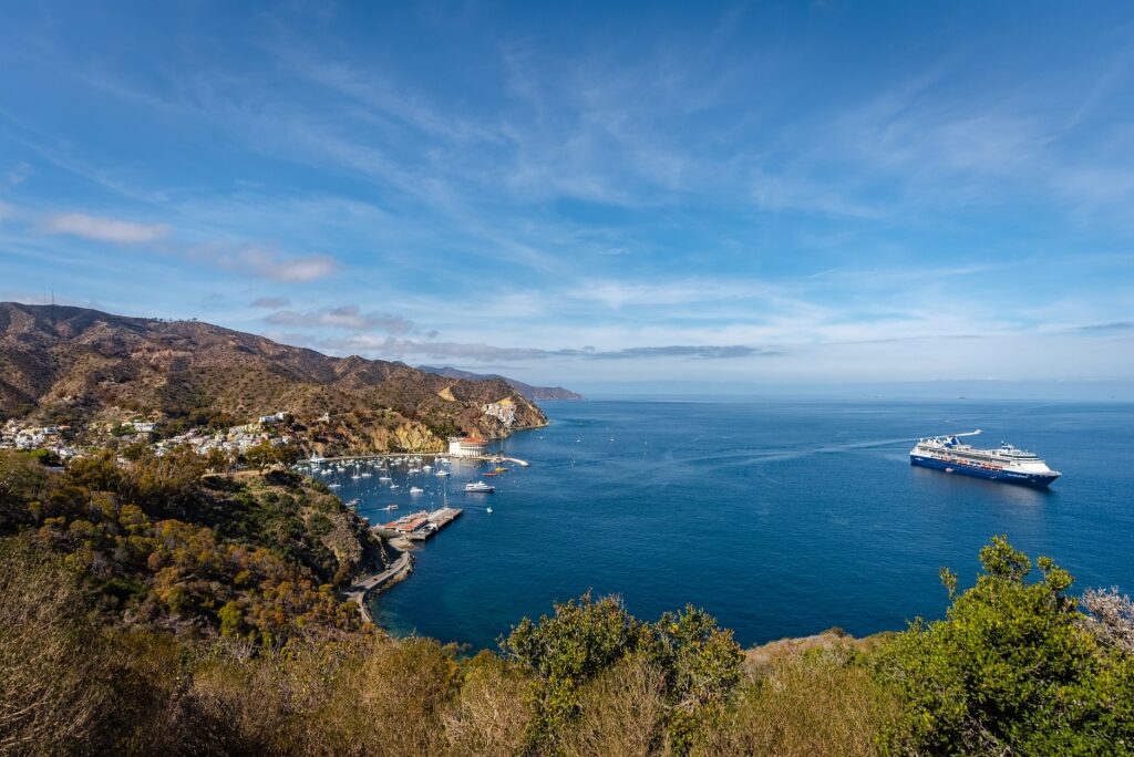 Beautiful landscape of Catalina Island