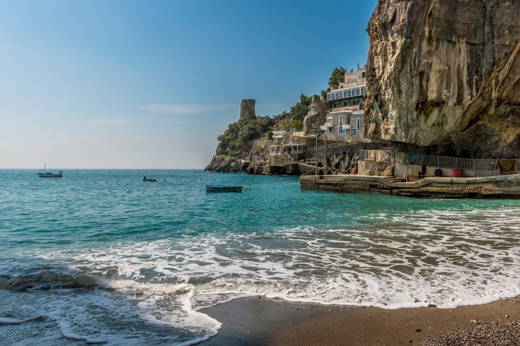 Calm water of Marina Di Praia, Praiano