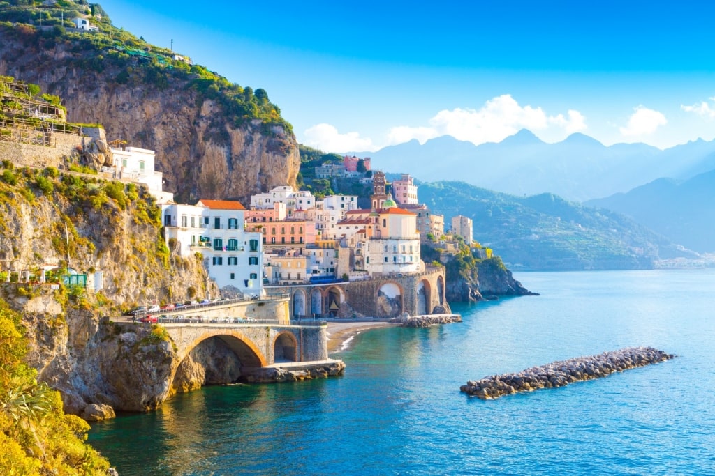 Scenic landscape of Spiaggia di Atrani, Atrani