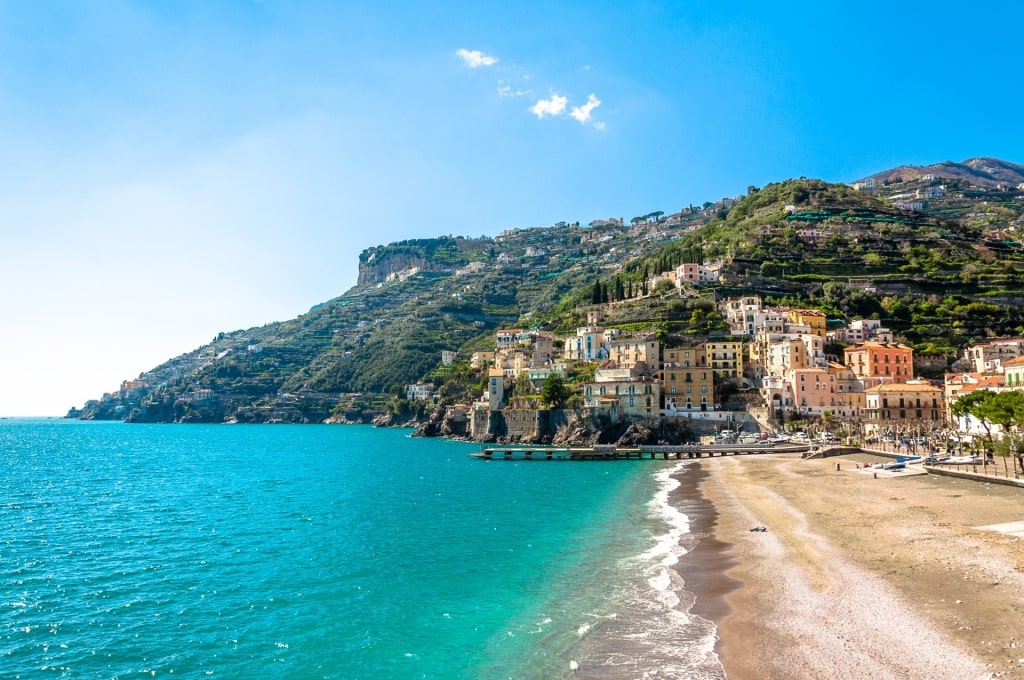 Maiori beach, one of the best Amalfi Coast beaches