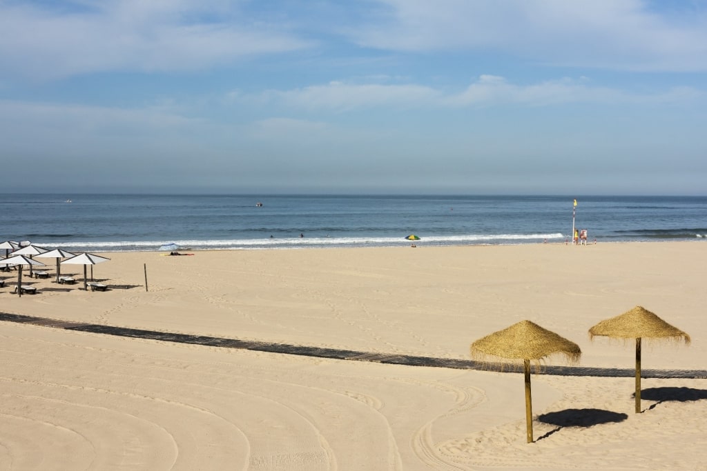 Sandy beach of Praia de Carcavelos, Estoril