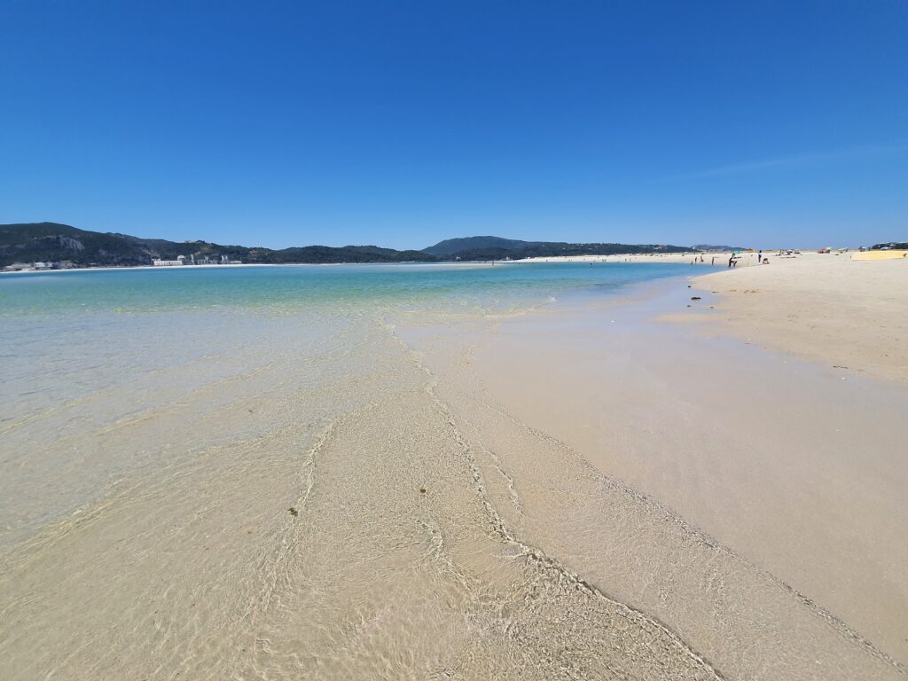 White sand beach of Praia de Troia Mar, Troia Peninsula