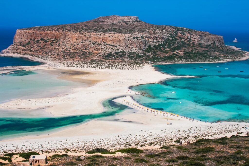 Scenic landscape of Balos Beach in Crete, Greece