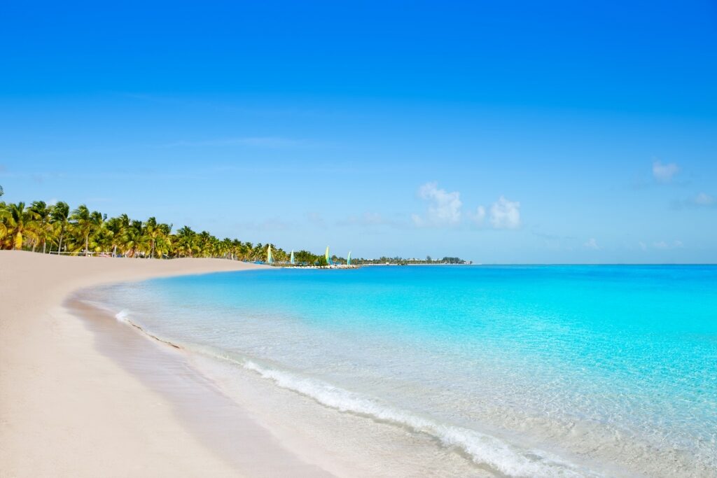 Sandy beach of Smathers Beach, Key West, Florida