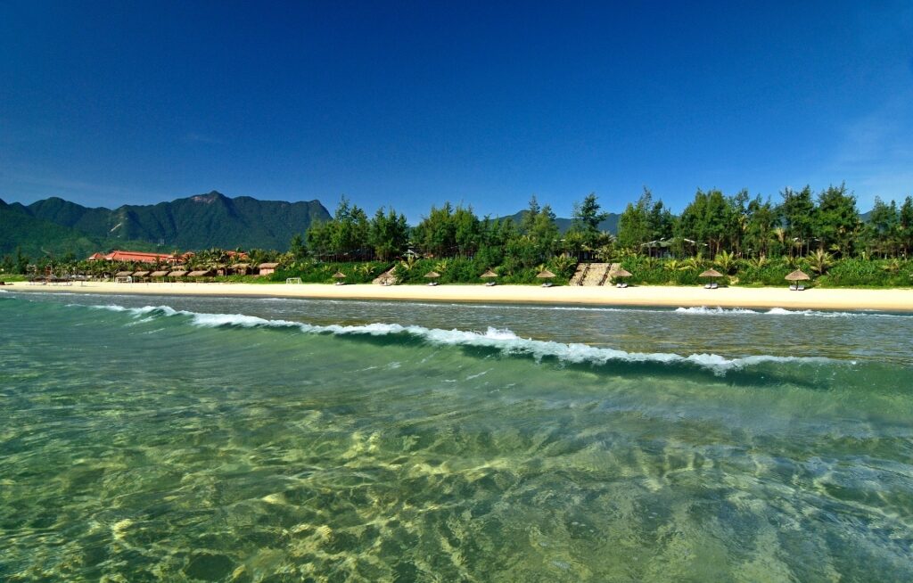Clear water of Lang Co Beach, Hue