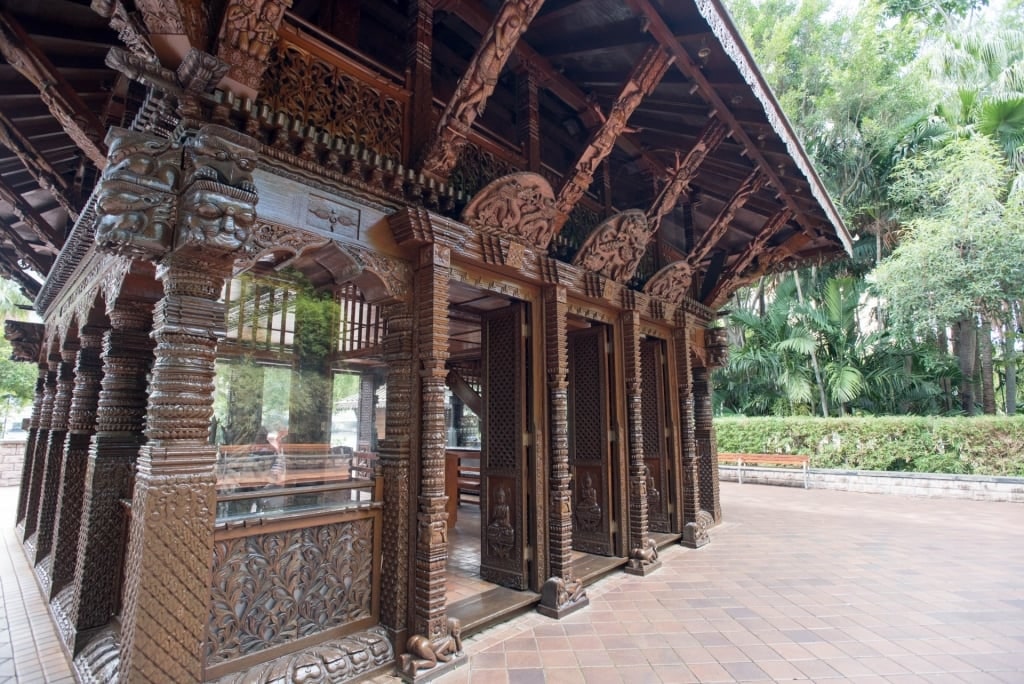 Closeup view of Nepalese Pagoda