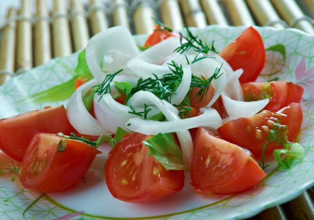 Plate of Ensalada a la Chilena