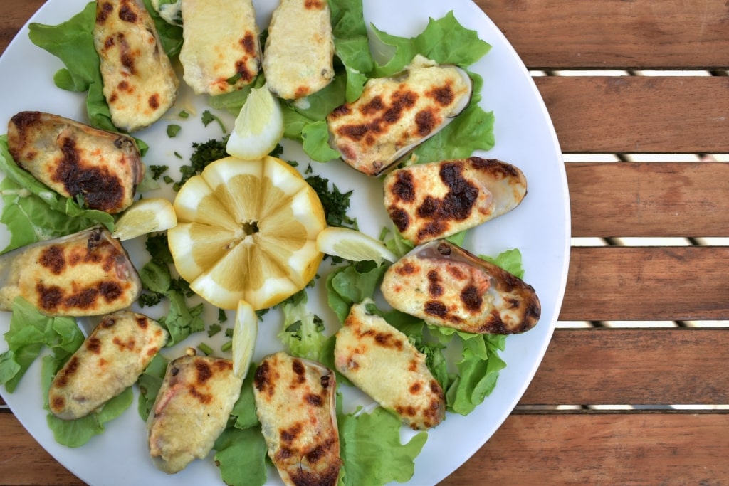 Plate of Machas a la parmesana