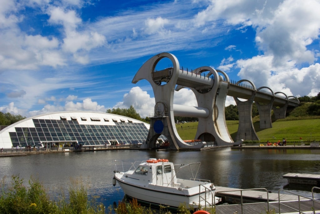 Unique architecture of Falkirk Wheel