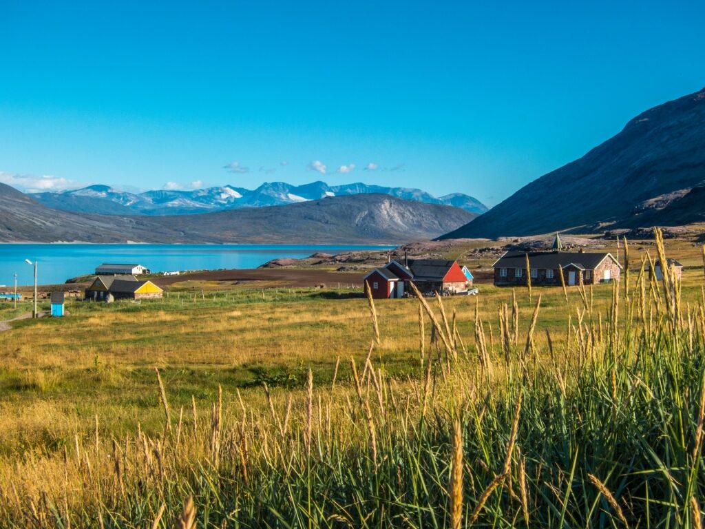 Small community of Igaliku, Greenland