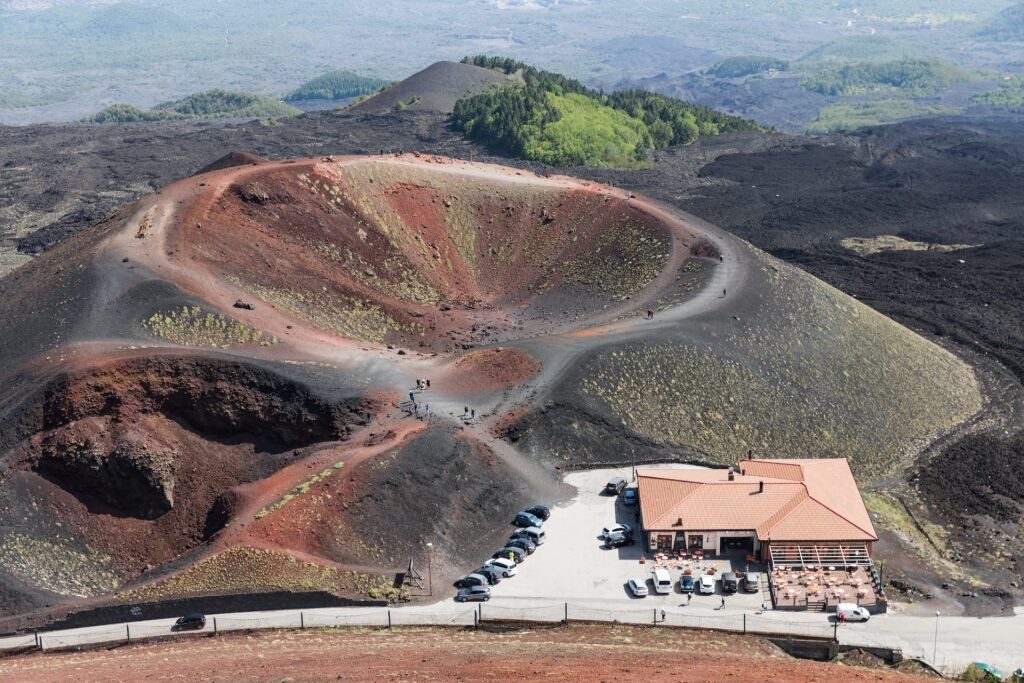 Crater of Mt Etna