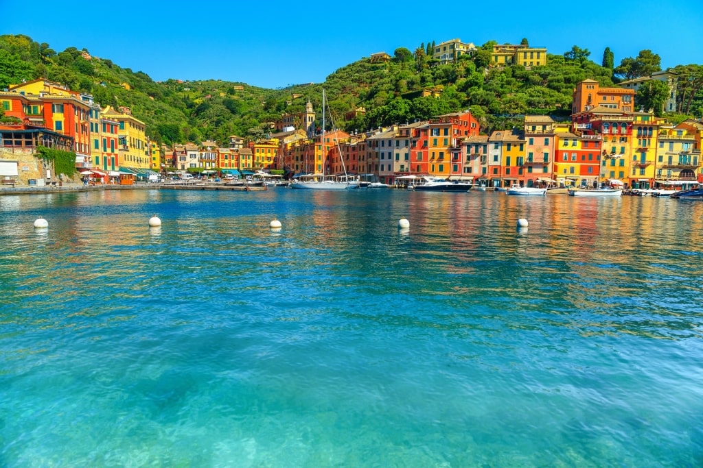 Clear water of Portofino Bay