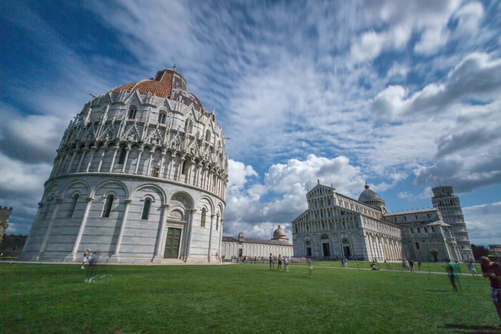 Popular landmarks in Piazza dei Miracoli, Pisa