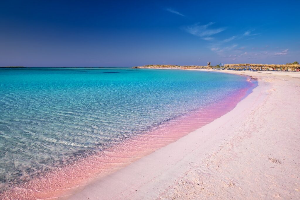 Fine sands of Elafonisi Beach in Crete, Greece