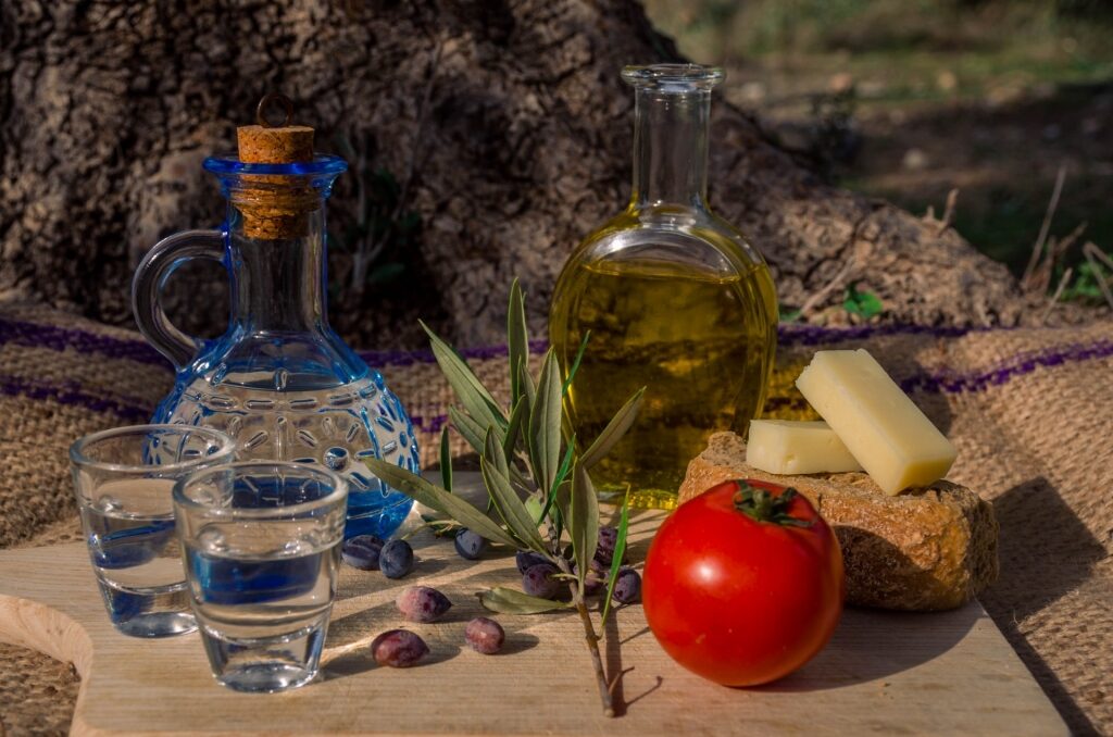 Bottle of Cretan Raki