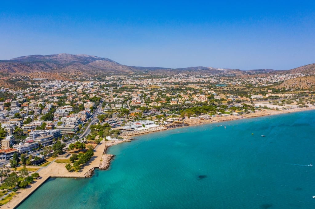 Beautiful waterfront of Athens