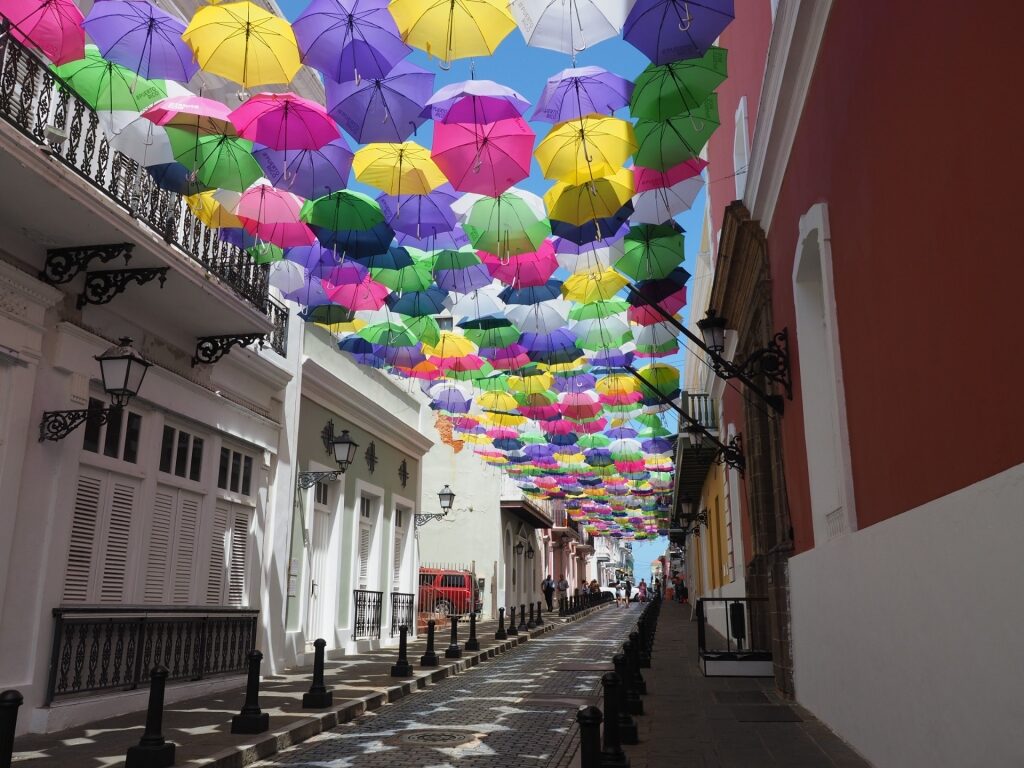 Colorful street of Calle Fortaleza