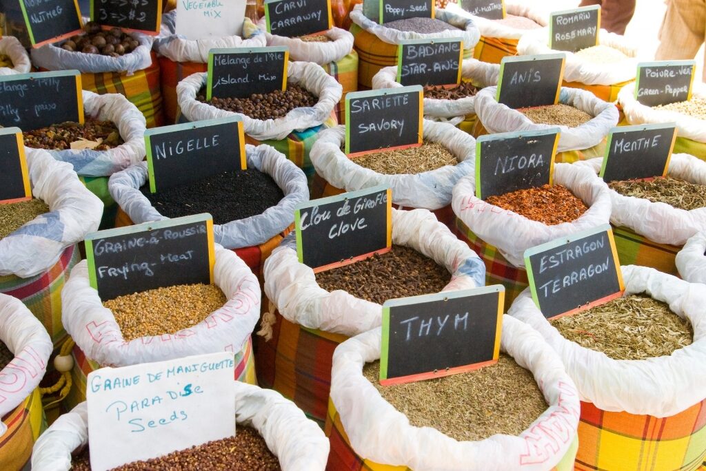 Spices at a market
