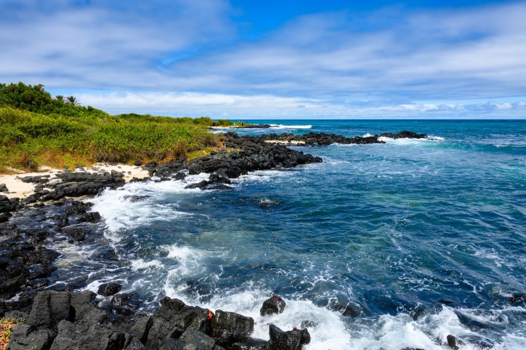 Rocky landscape of Santa Cruz