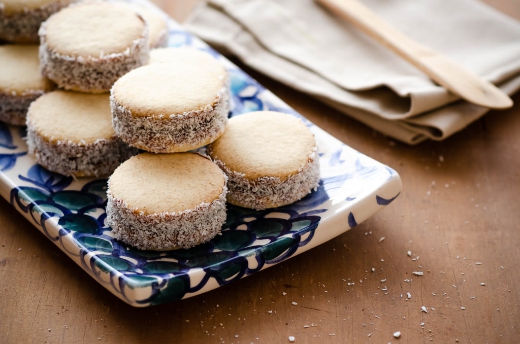 Plate of alfajores