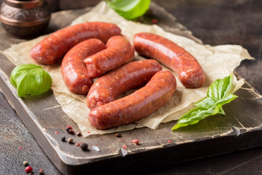 Chorizo on a plate