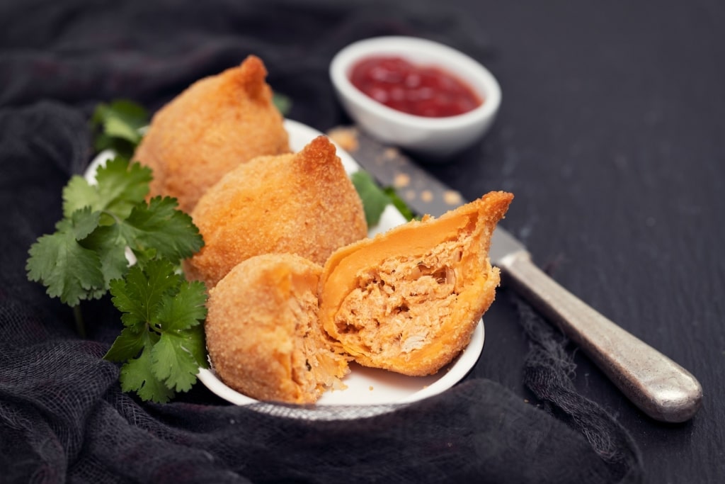 Sliced coxinha