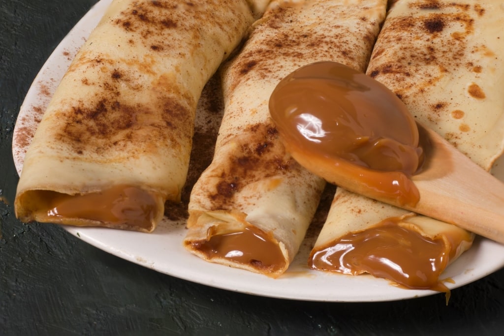 Pancakes with Dulce de leche