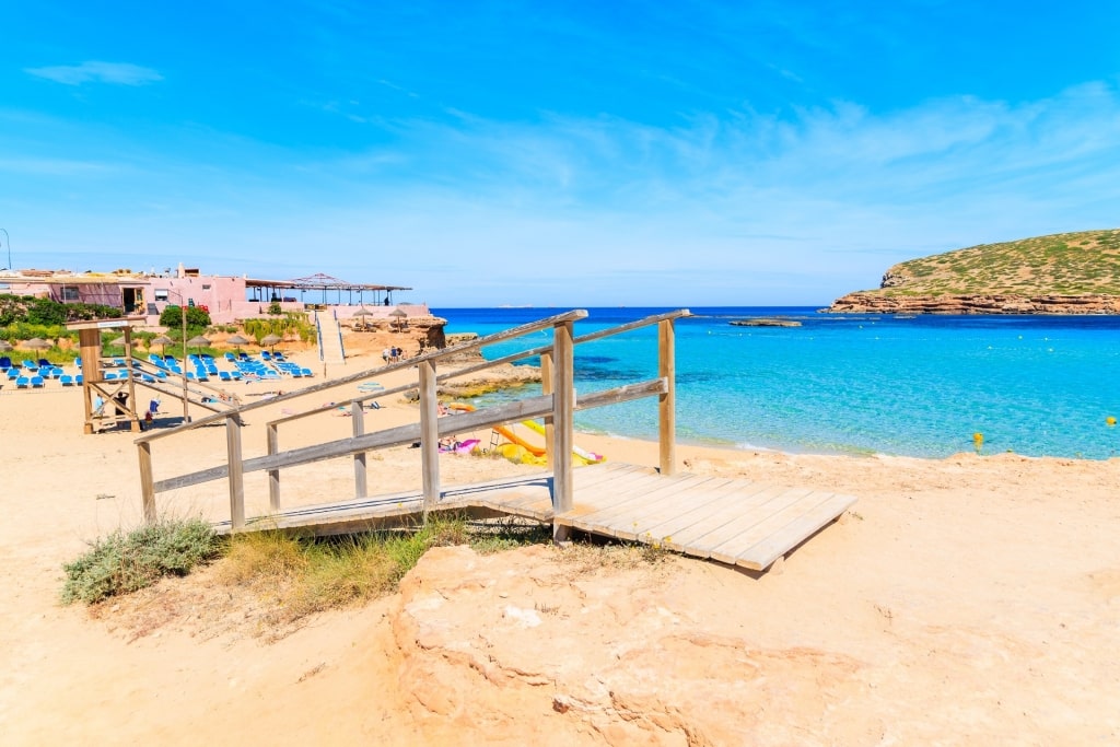 Fine sands of Cala Conta Beach