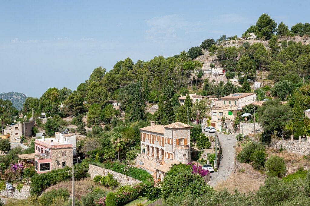 Lush landscape of Galilea, Mallorca
