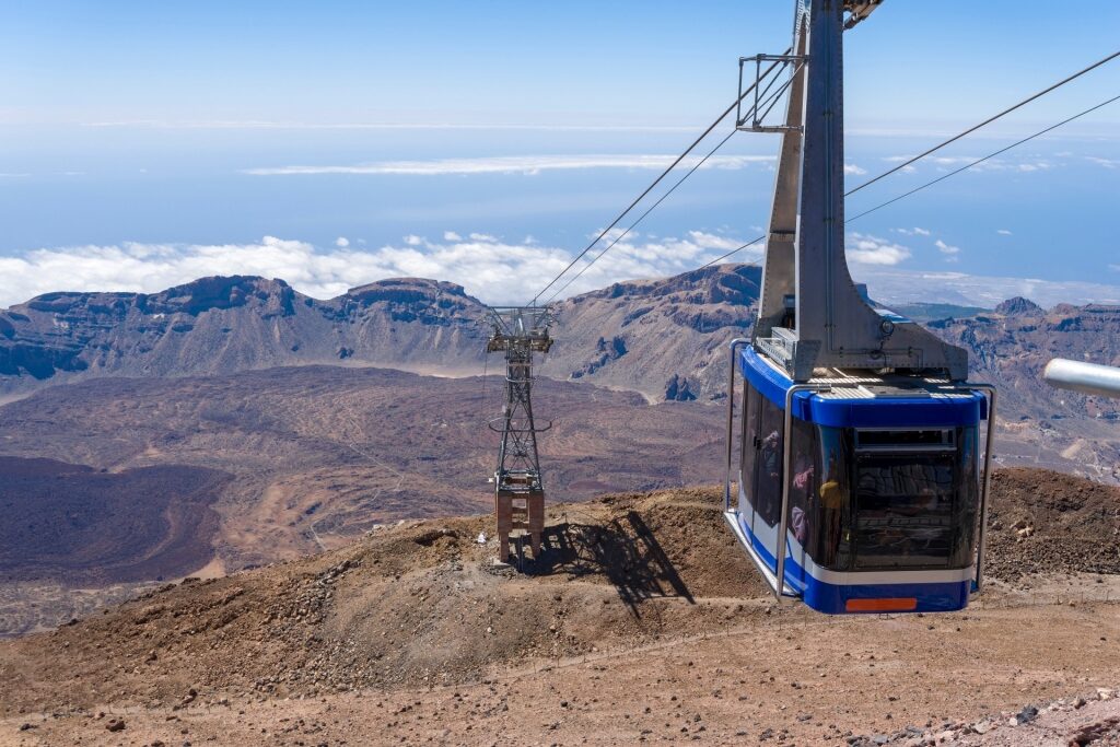 Cable car in Teide National Park, Tenerife