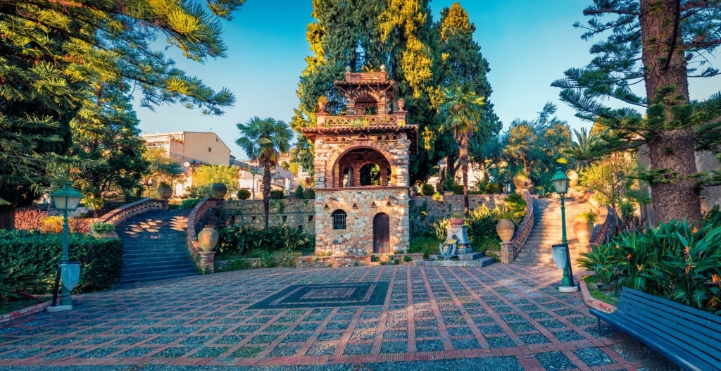 Cobbled square of Public Gardens