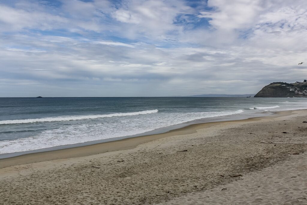 Empty beach of Brighton Beach