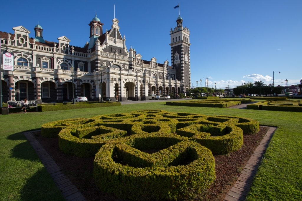 Beautiful architecture of Dunedin Railway Station