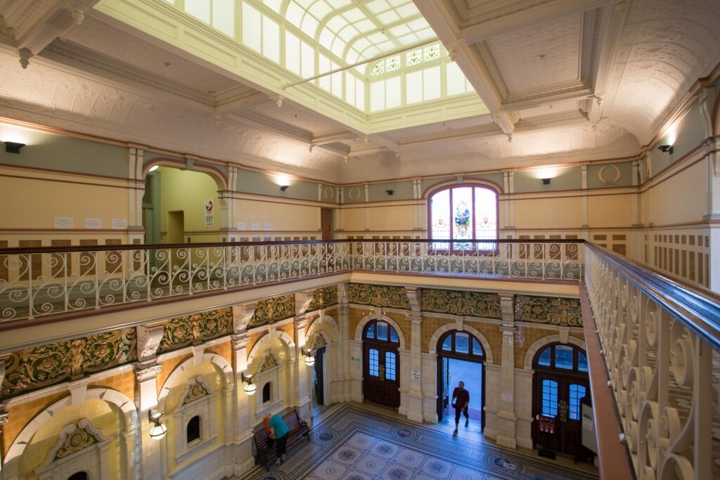 View inside the Dunedin Railway Station