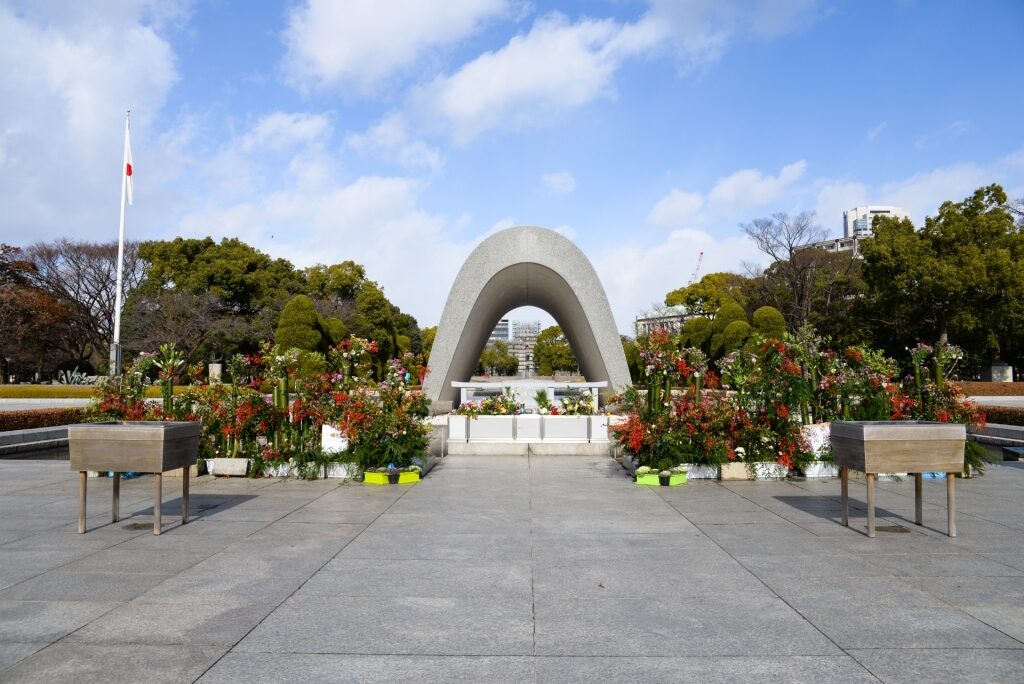 Cenotaph in Hiroshima Peace Memorial Museum